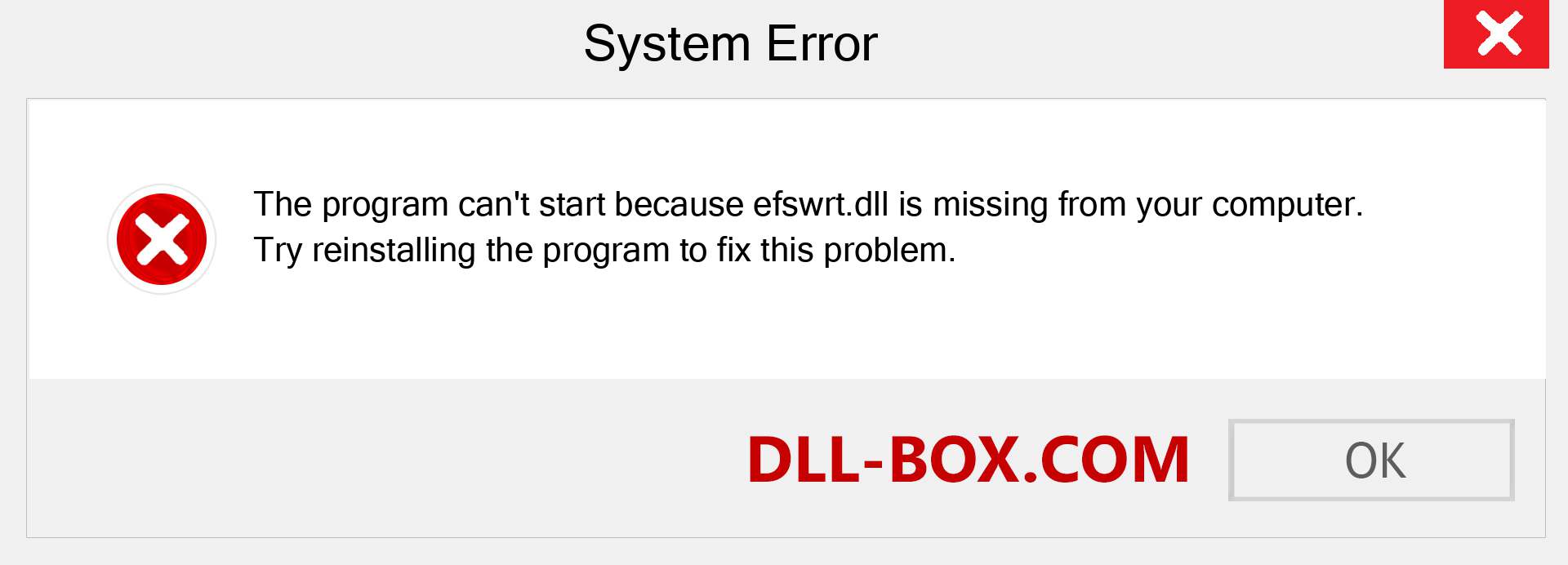  efswrt.dll file is missing?. Download for Windows 7, 8, 10 - Fix  efswrt dll Missing Error on Windows, photos, images